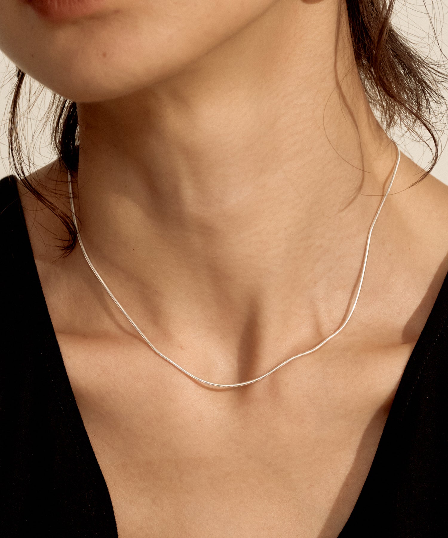 Simple Narrow Necklace［Silver925］ | 大人の毎日使えるネックレス