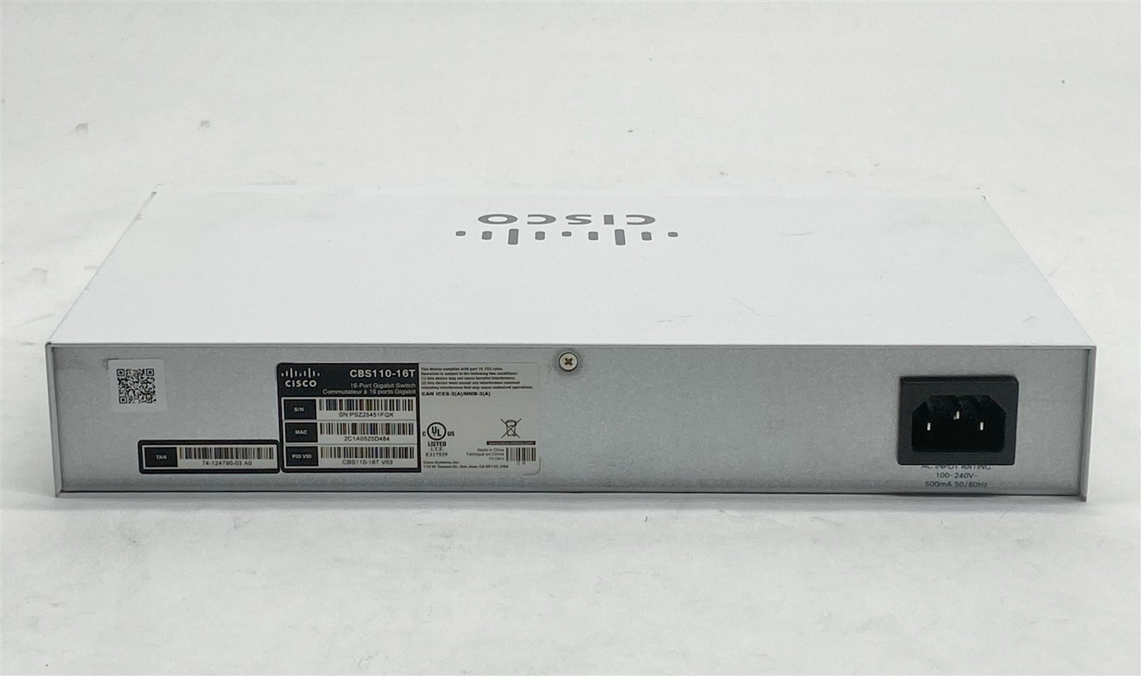 Cisco Business 110 CBS110-16T V03 16-Port L2 Unmanaged Gigabit