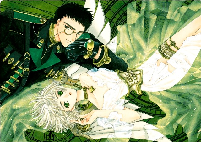 クリアファイルセットA」（4枚入り）に封入される「CLOVER」のクリア