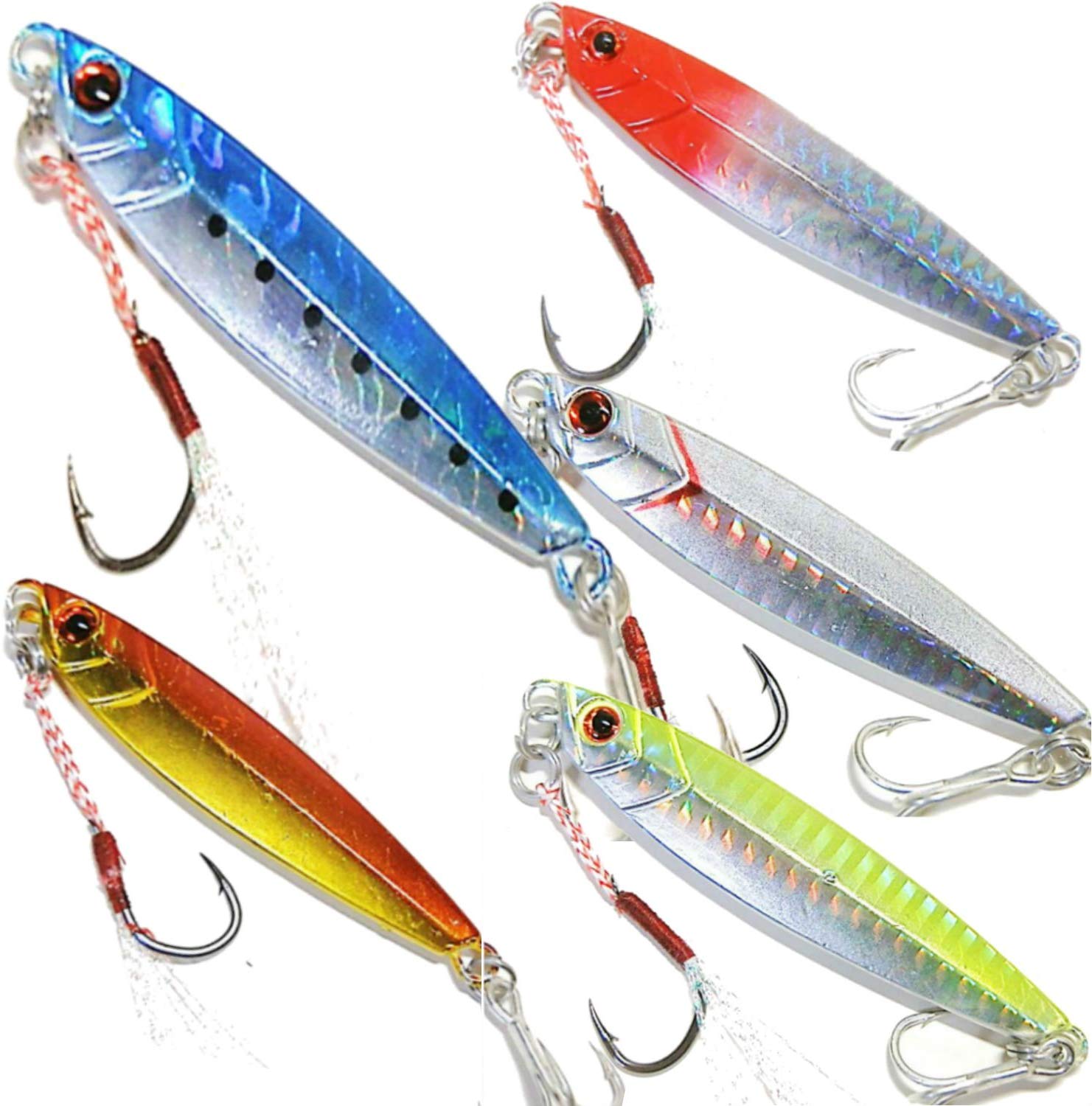 メタルジグ セット 5個 アシストフック付き – コスパなメタルジグ専門