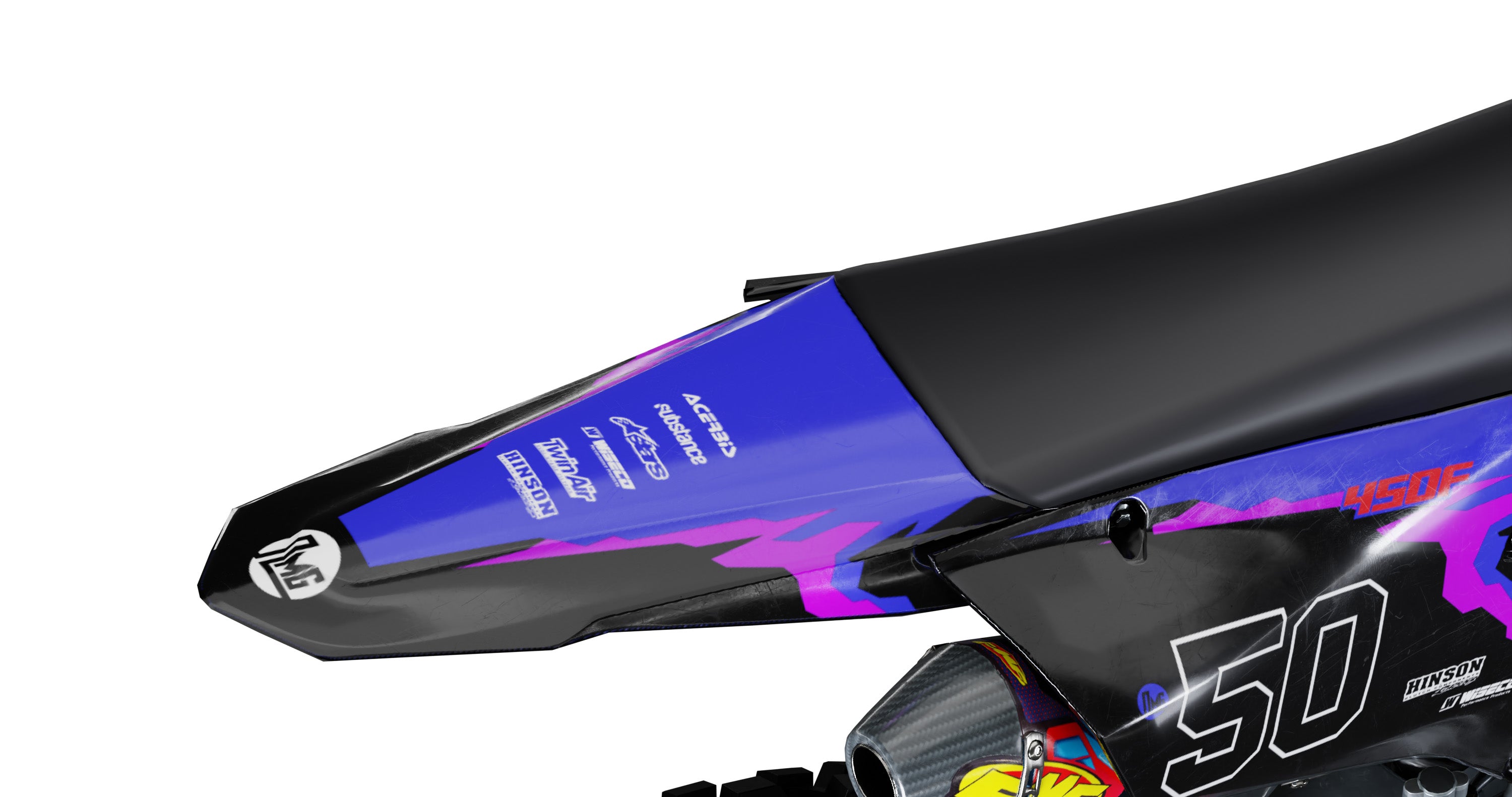 Yamaha Black 50th Graphics kit | Omega Moto Graphics