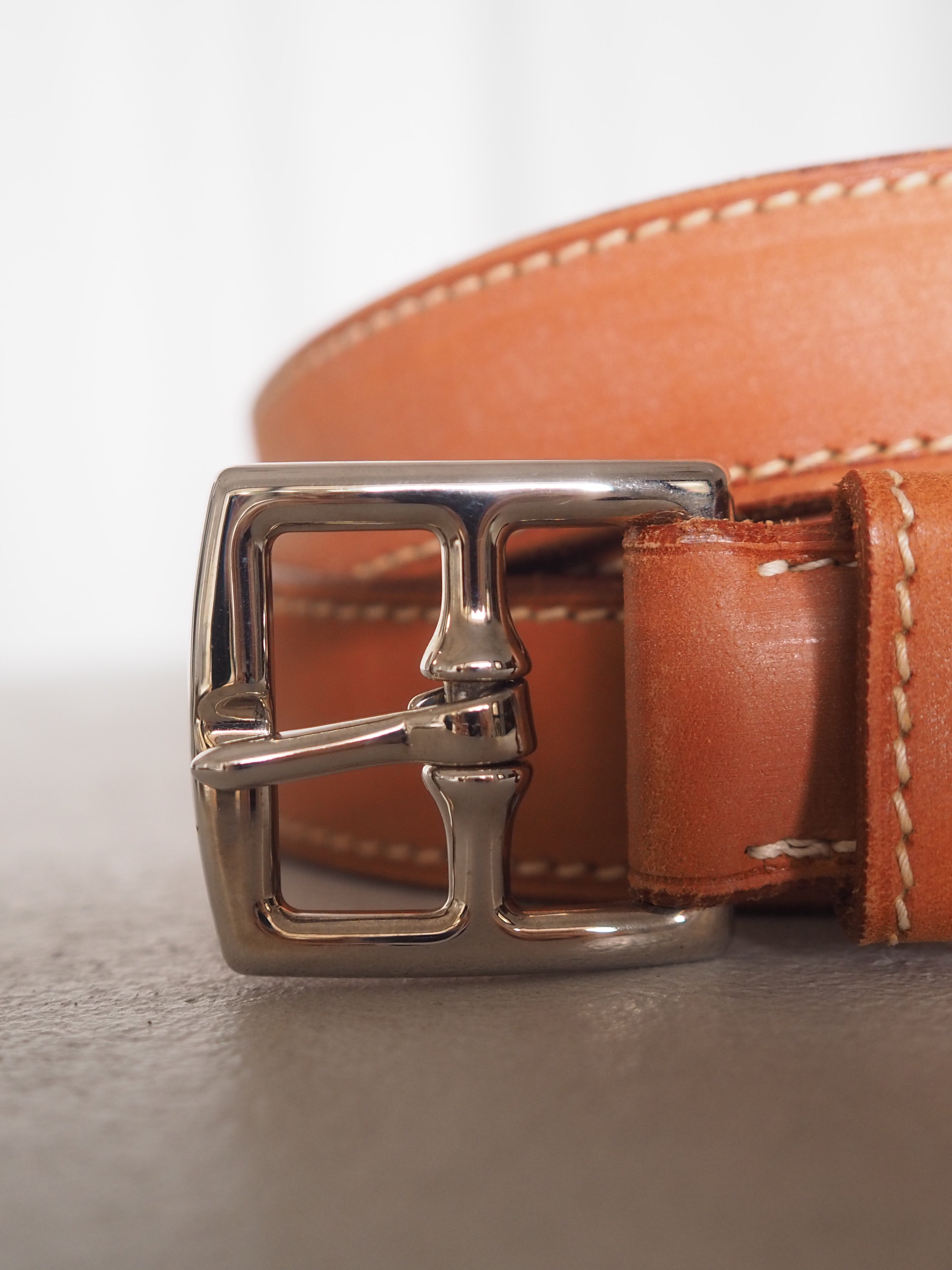 HERMES エルメス エトリヴィエール ベルト 二連 マルジェラ期 シルバー