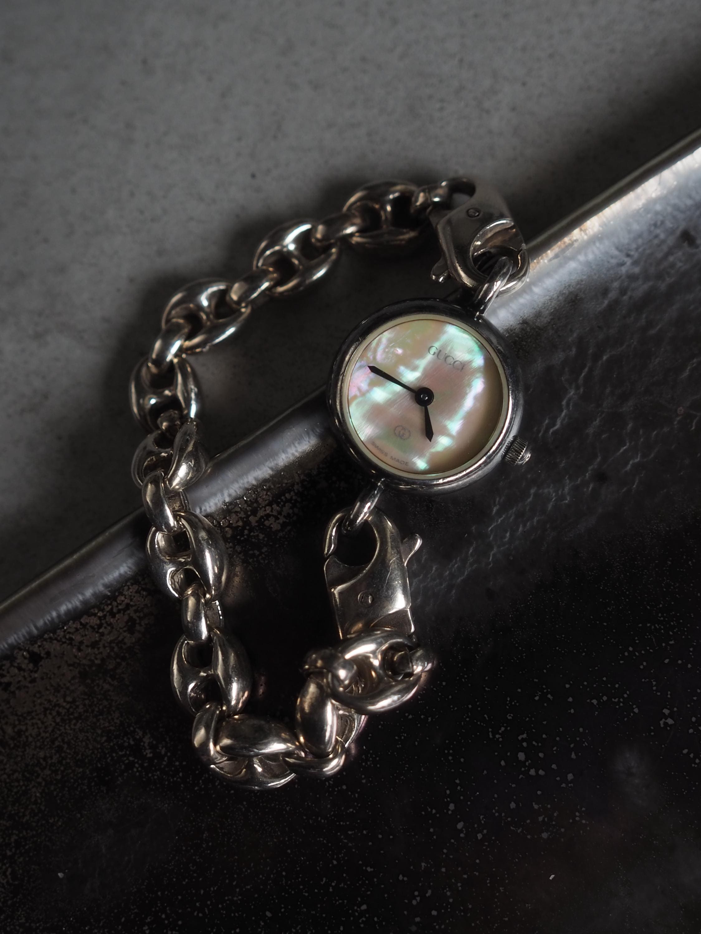 GUCCI グッチ SV925 シェル ウォッチ 腕時計 シルバー925 ヴィンテージ