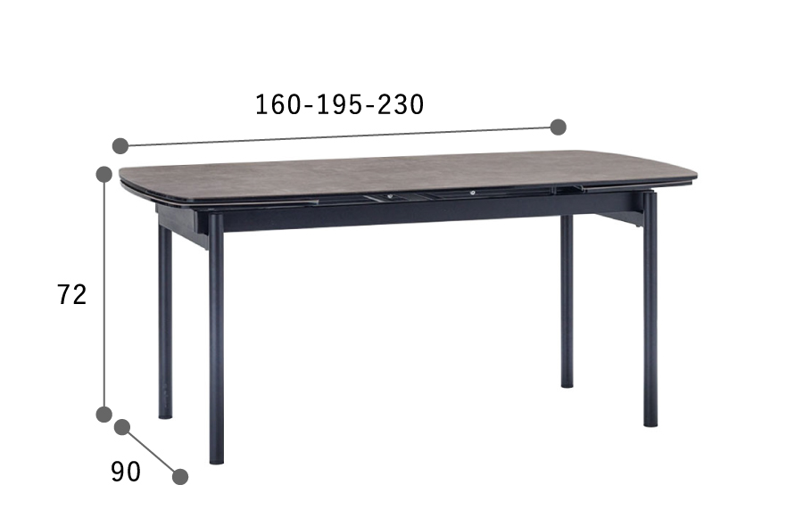 モーダ・エン・カーサ 伸長式テーブル モルト / MOLTO extension table