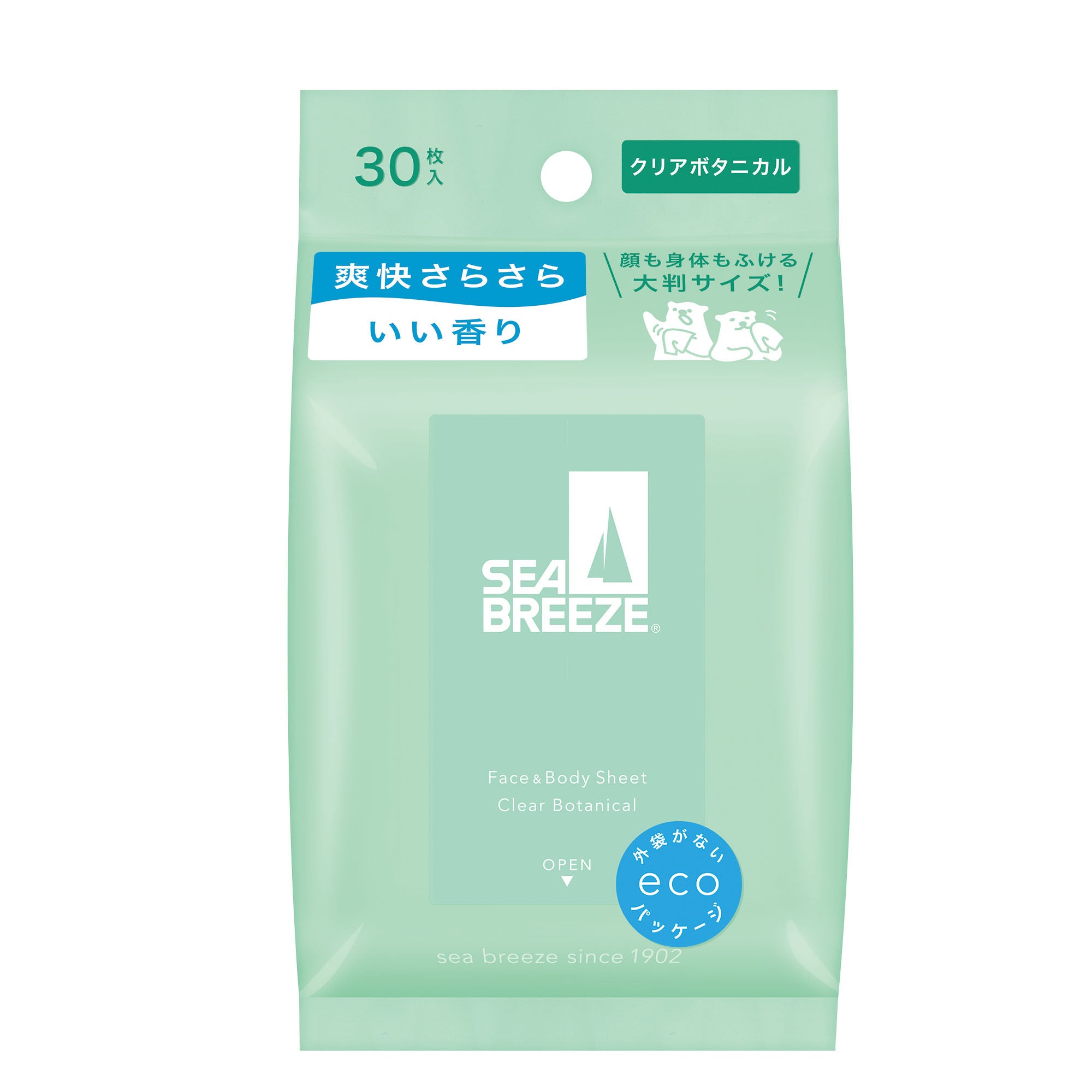 シーブリーズ フェイス＆ボディシート N クリアボタニカル