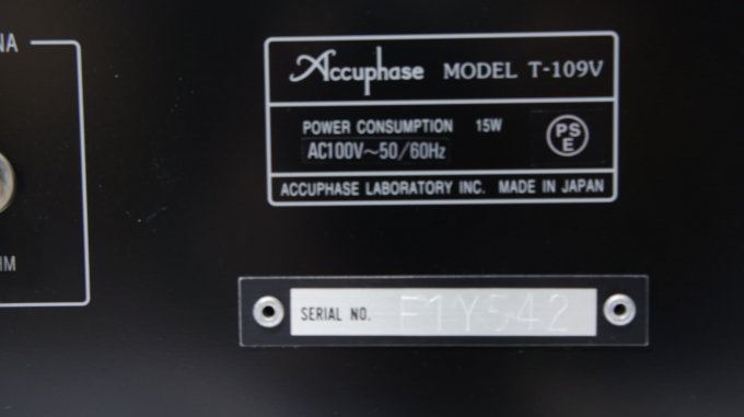 Accuphase アキュフェーズ T-109V FMチューナー｜CAVIN 大阪屋 札幌
