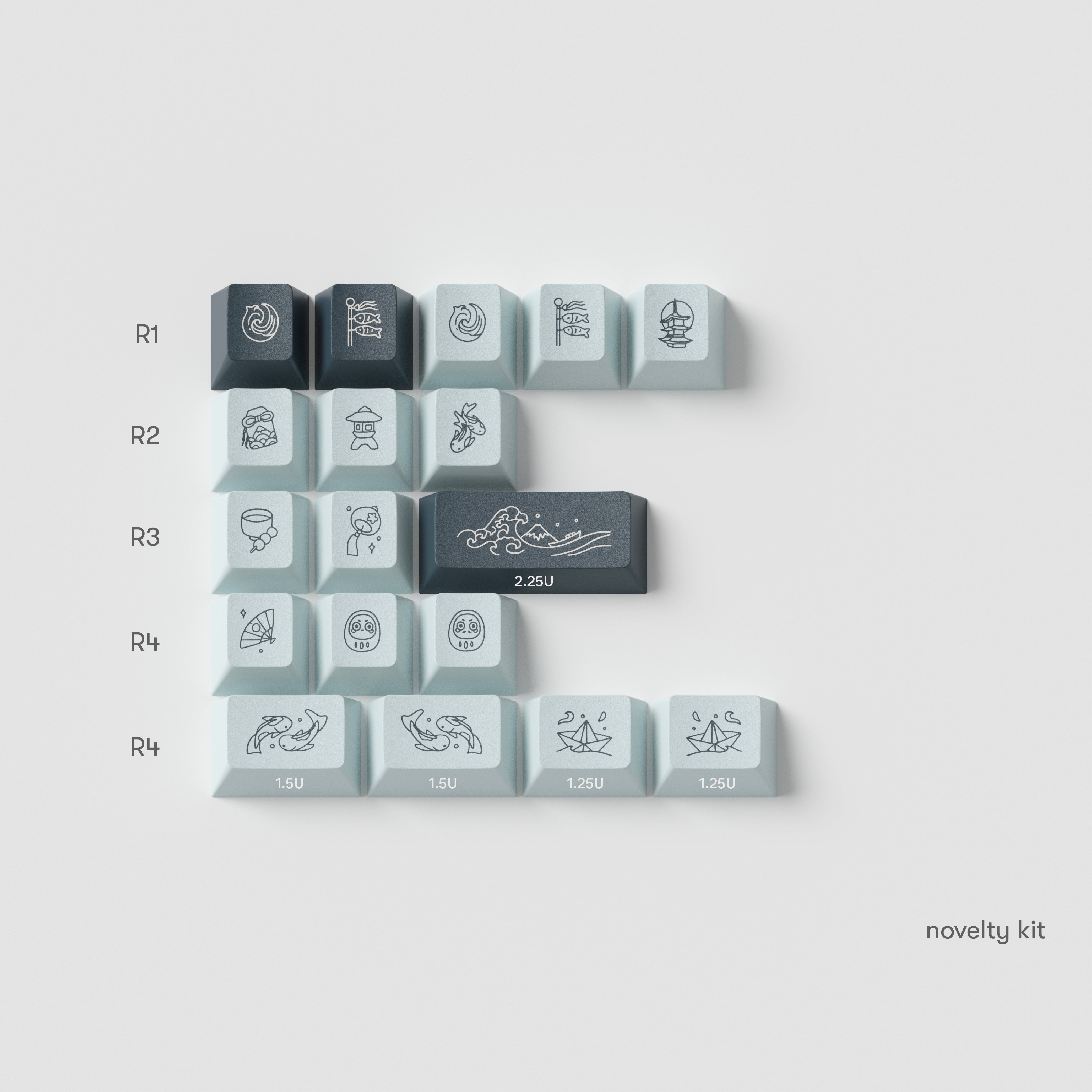 kanagawa keycaps – osume