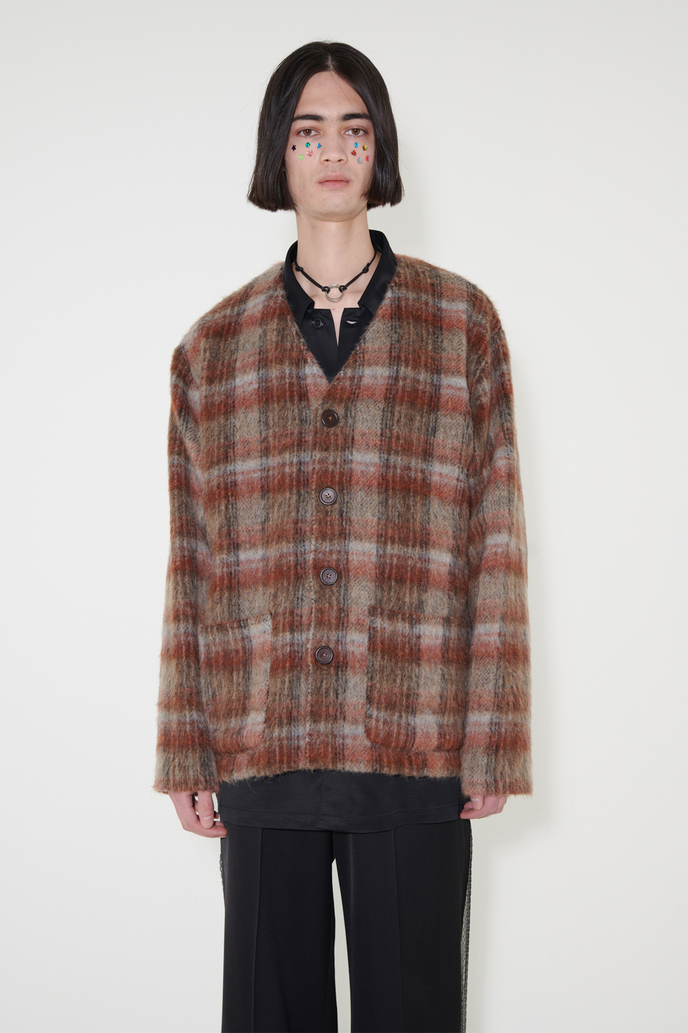 Our Legacy - Cardigan Ament Check Mohair