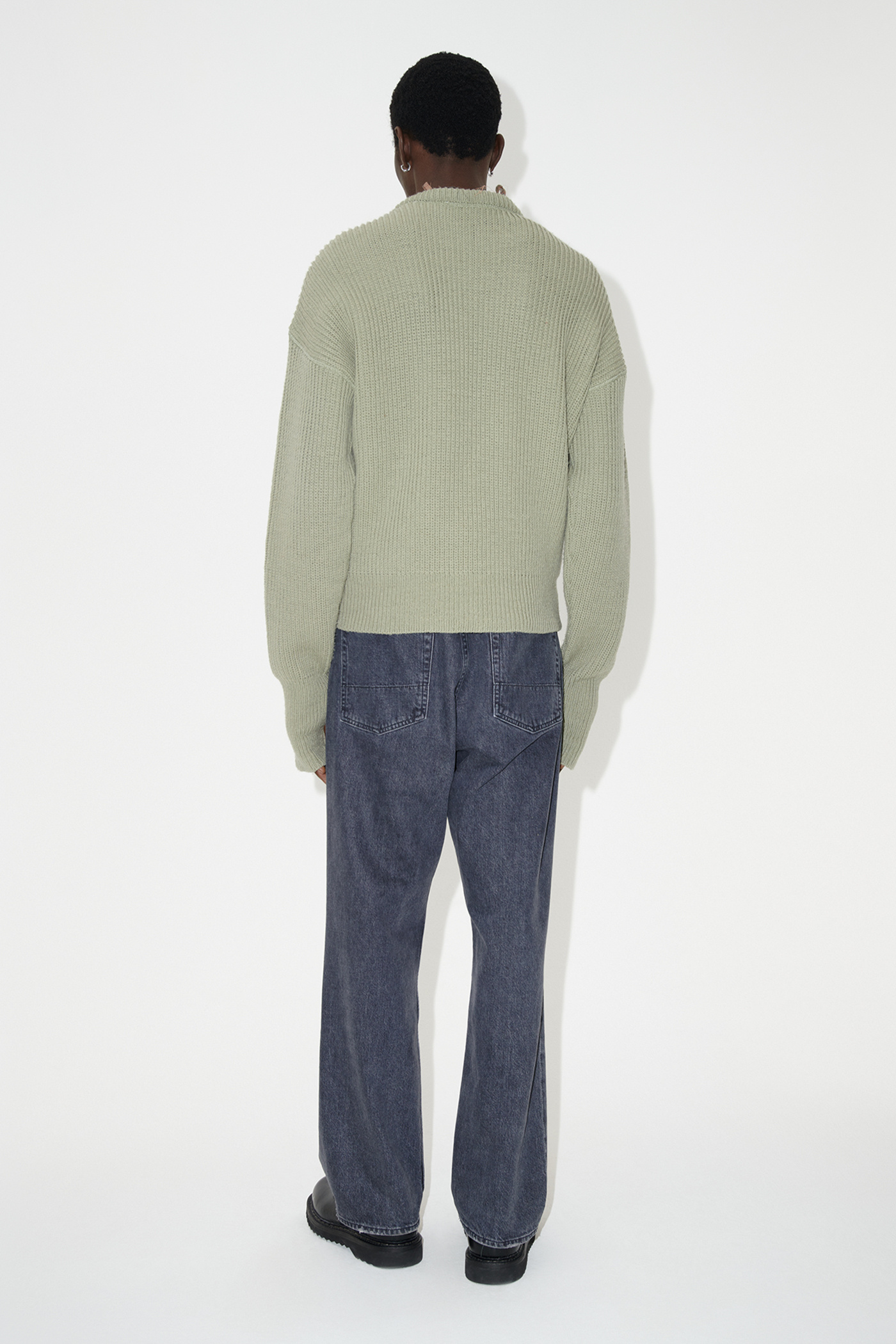 Our Legacy - Zip Wrap Cardigan Refined Green Quotidian Wool