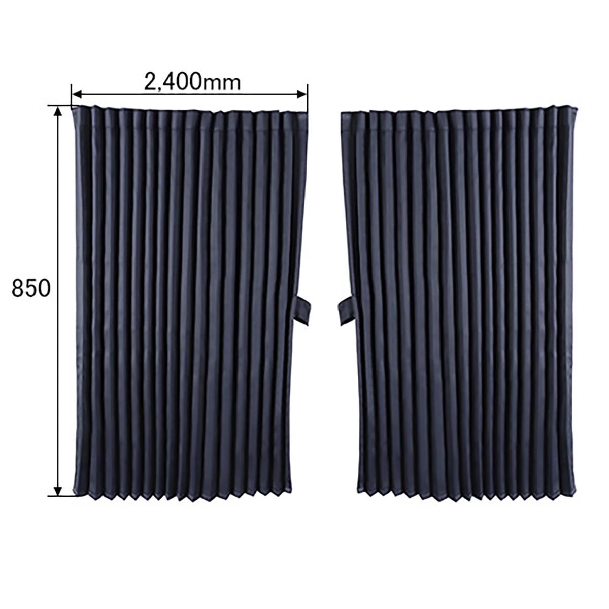公式】パーマンショップ-仮眠カーテン アコーディオン 巾2,400mm 2枚組