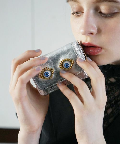 AHCAHCUM あちゃちゅむ お目目の財布 【silver】