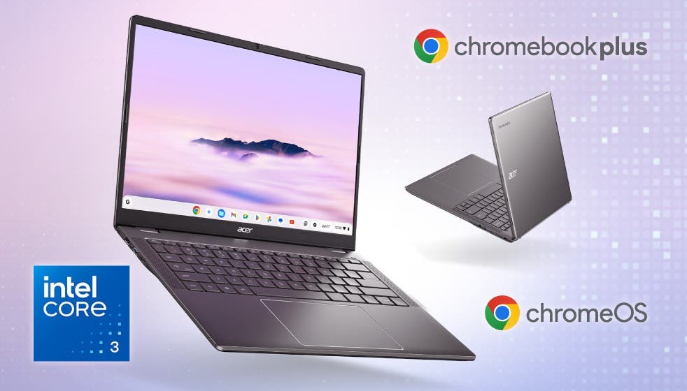 Acer クロームブック Chromebook Plus 514 Core 3 N355 AI 8GBメモリー