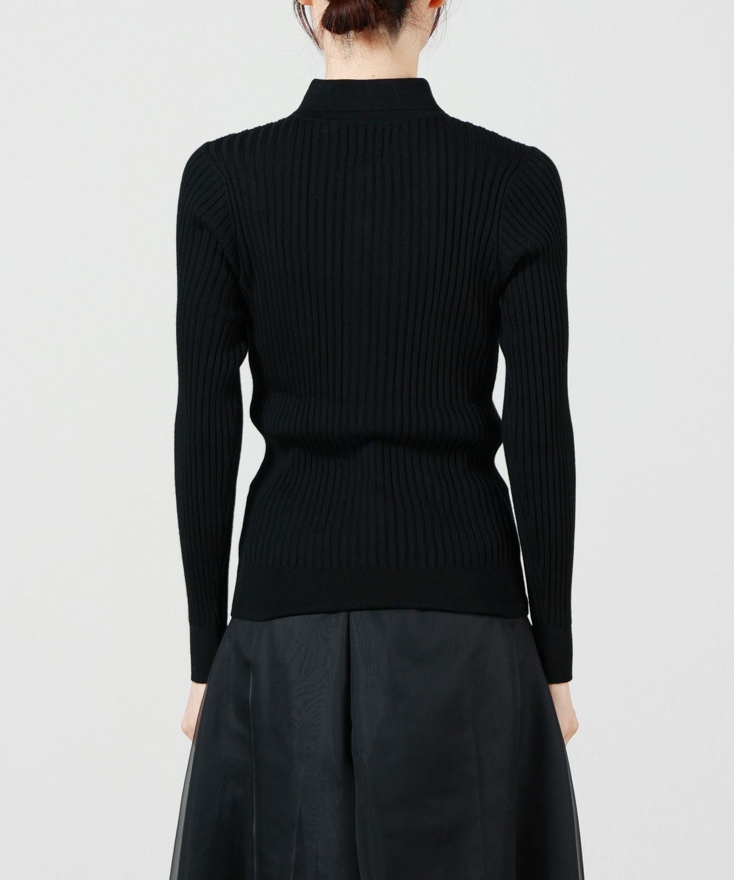 HYKE(ハイク)】 WIDE RIBBED POLO SWEATER｜PARIGOT ONLINE（パリゴ