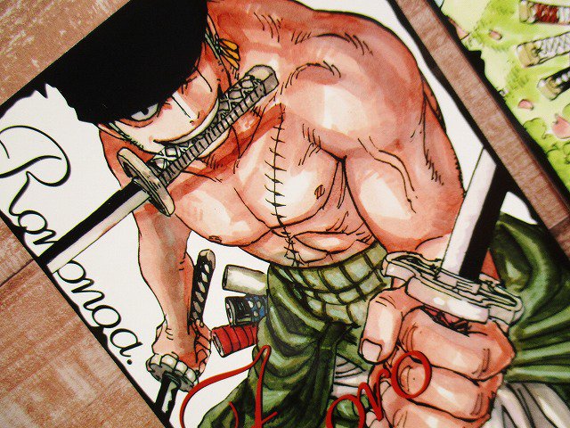 新商品】原画商品 『ONE PIECE』ロロノア・ゾロ ブロマイド3枚セット