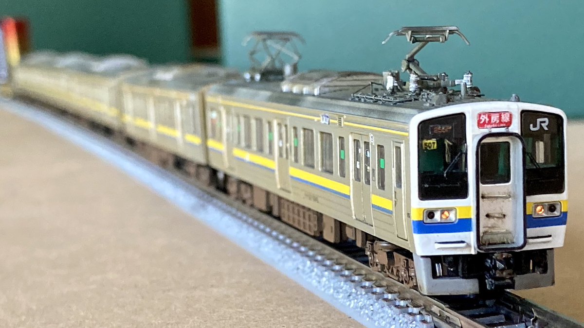 TOMIX 211系 3000番台 千ﾏﾘ507編成 完成報告。 集電効率化/霜取り用の