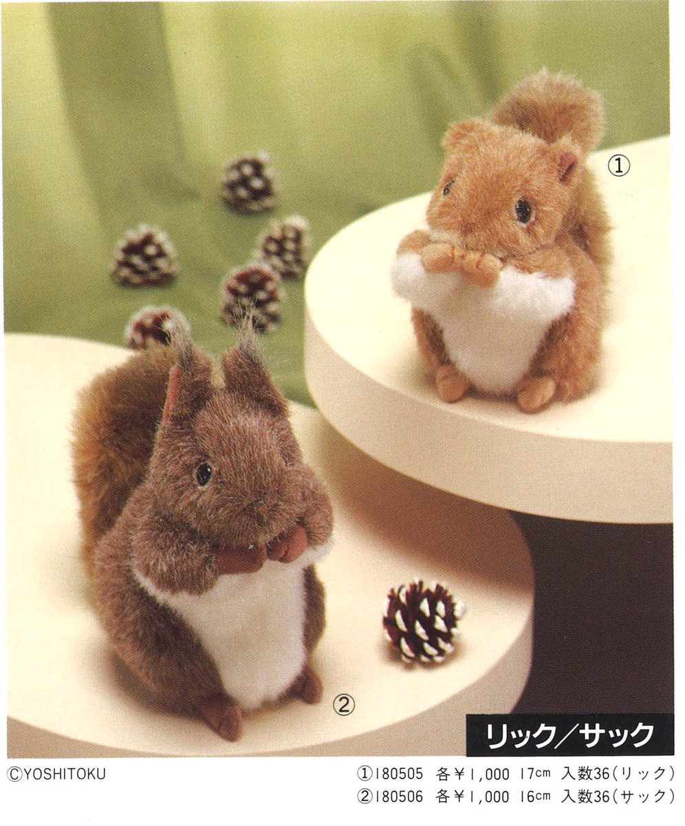 気付いたら肌寒い季節🍂今日はリスのリックとサックをご紹介です🐿実は