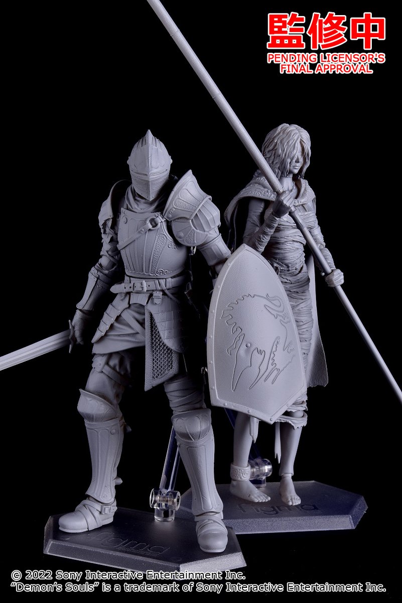 Demon's Souls』の｢フリューテッドアーマー｣と｢黒衣の火防女｣がfigmaに