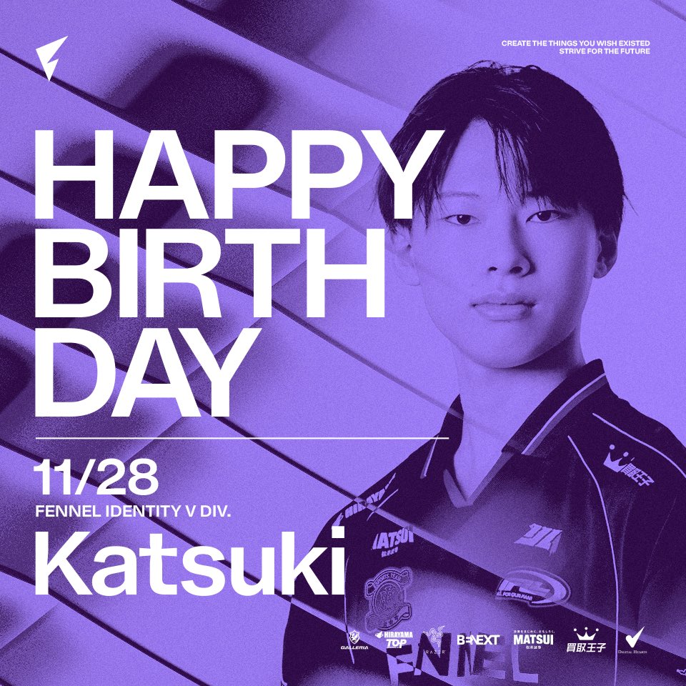 第五人格IJL 🎂HAPPY BIRTHDAY to FL_Katsuki選手！
