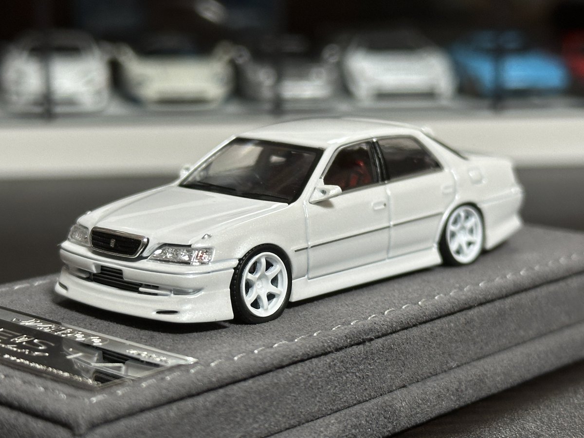 MORTAL MODEL 1/64 TOYOTA CRESTA JZX100 Whiteをお迎え。 100系の