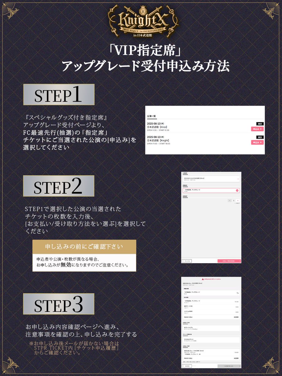 VIP特典 KnightX 4公演分