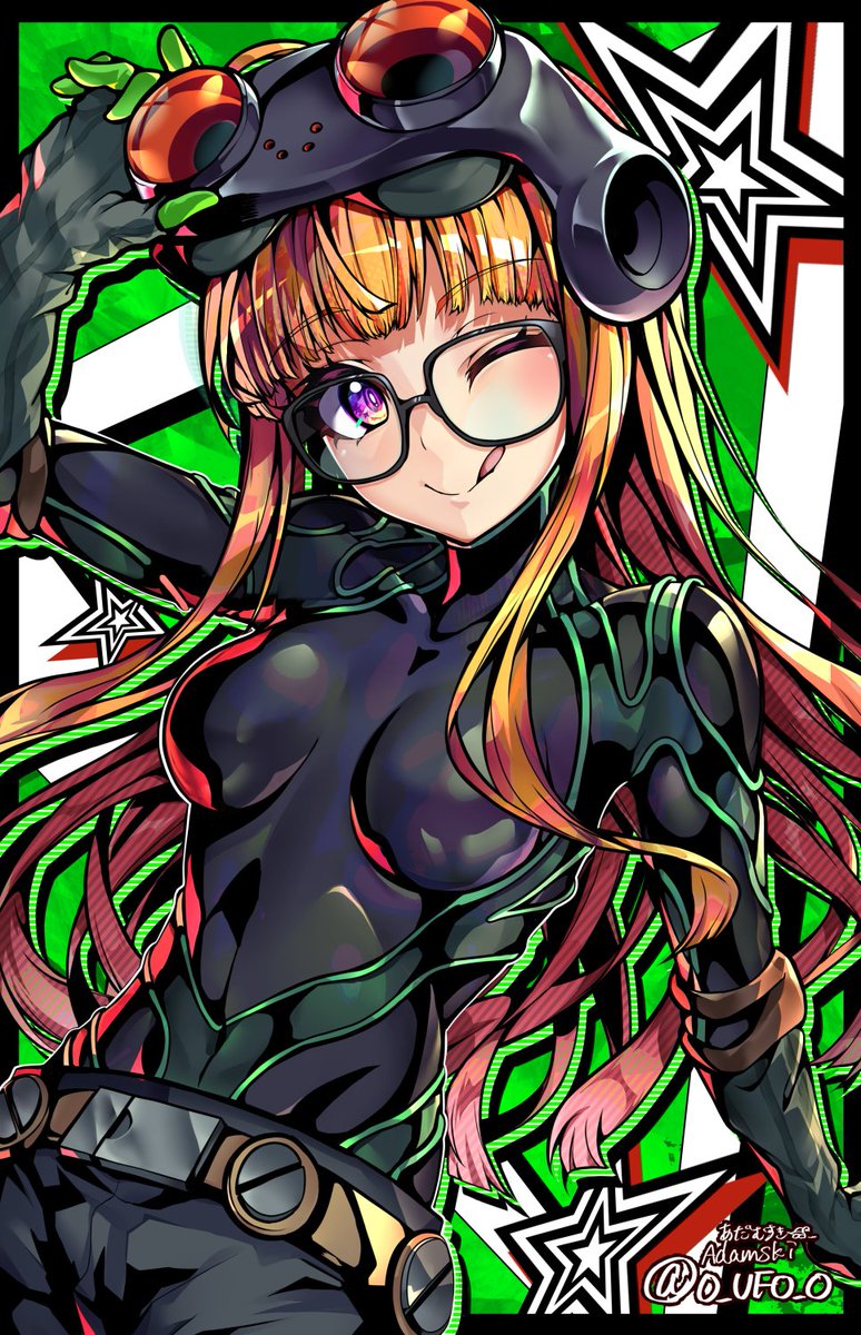 P5X双葉実装待機イラスト完成～！ 怪ドルなので怪盗服verで！ #佐倉