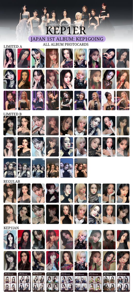 kep1erトレカ Kep1er Kep1going Kep1ien SOLO Standard Official Photocard Japan