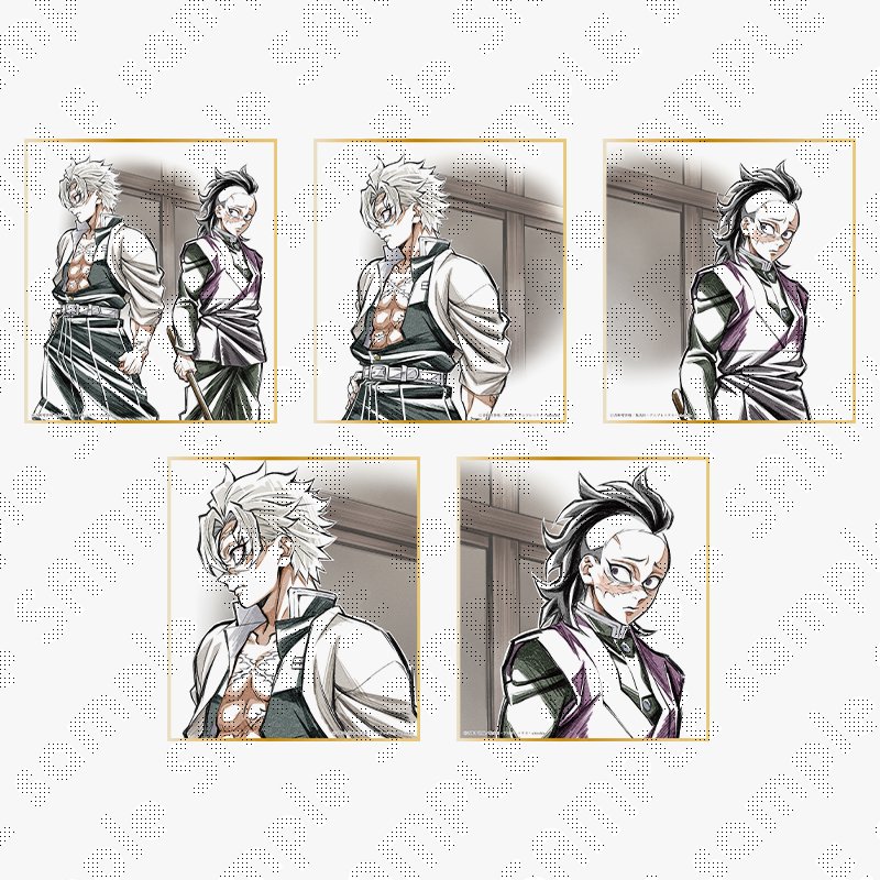 鬼滅の刃 柱稽古編 リアルタイムカフェ 「実弥と玄弥」 背景付きアクリルスタンド 鬼滅の刃 柱稽古編 リアルタイムカフェ 第一弾KV アクリルスタンド