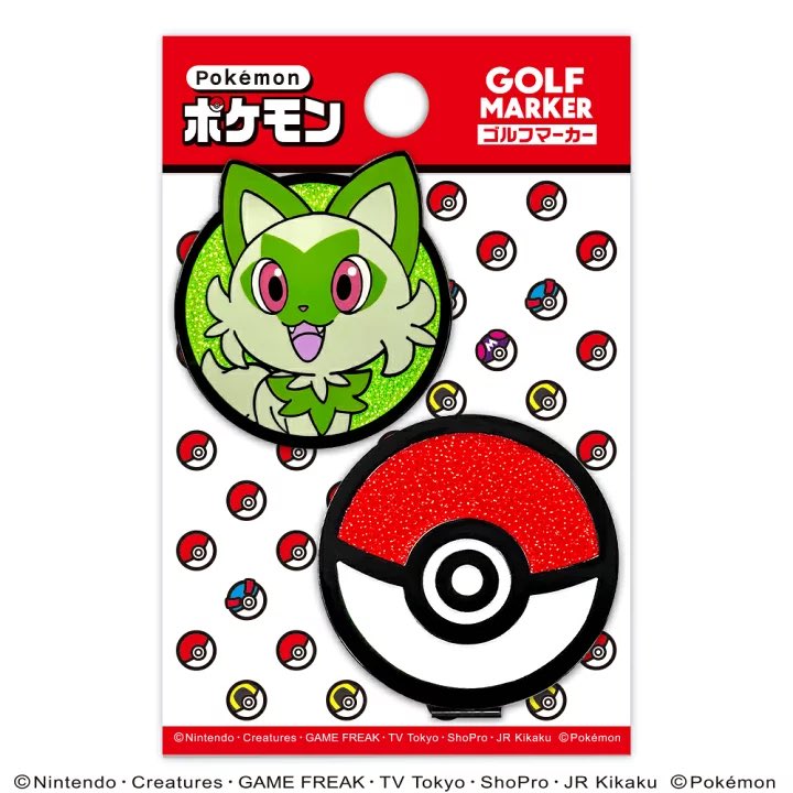ポケットモンスター ゴルフマーカーBIGサイズ マグネット クリップ式