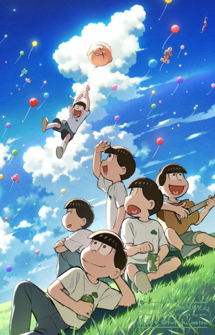 チョロ松 ,一松 ,十四松 ,カラ松 ,松野おそ松 ,トド松 「松4期楽しみ