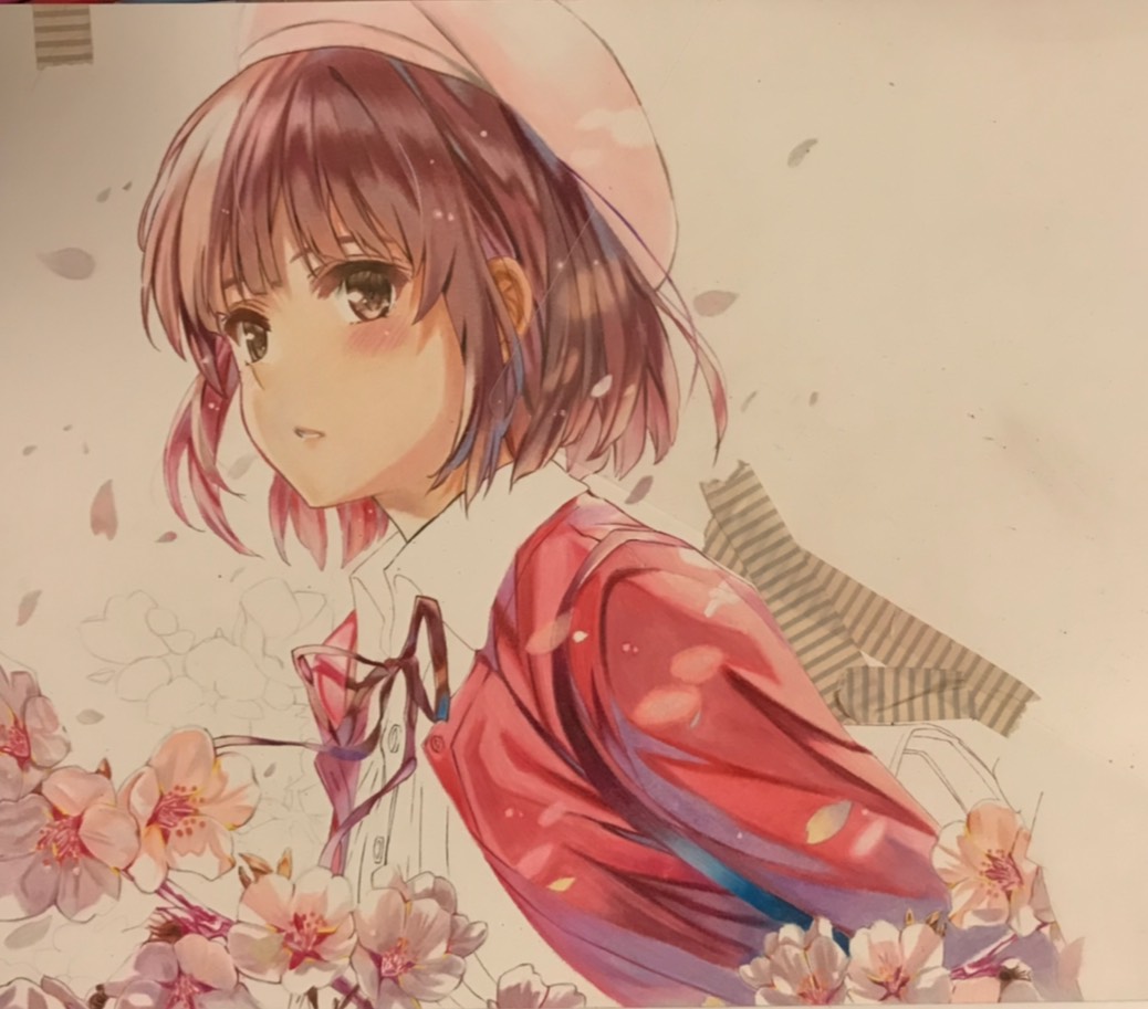 加藤恵 「冴えない彼女の育てかた 加藤恵色鉛筆で描いてます!