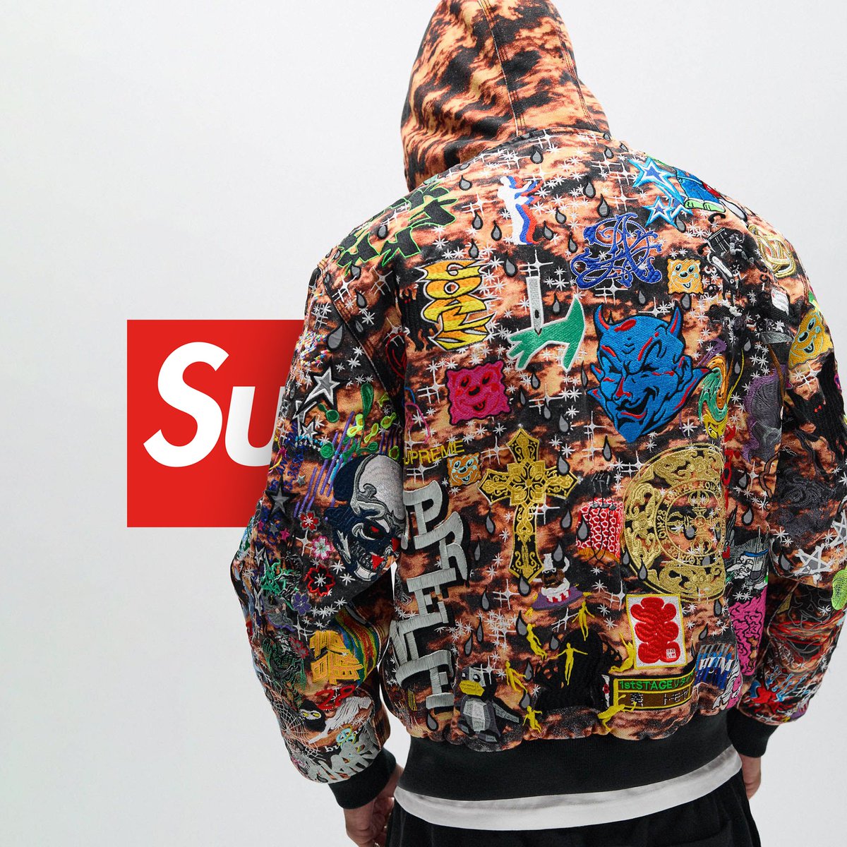Supreme x AOI Embroidered Hooded Work Jacket 🪡 Expected to