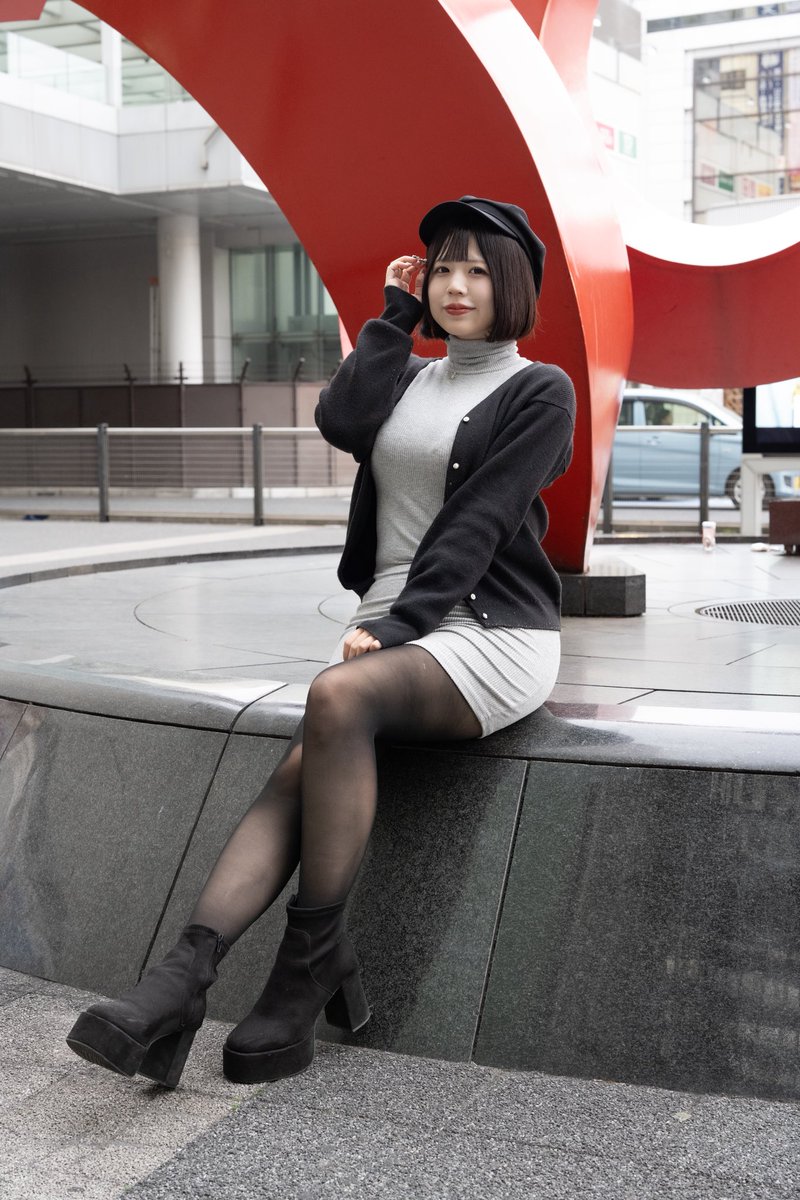 タートルネックニット