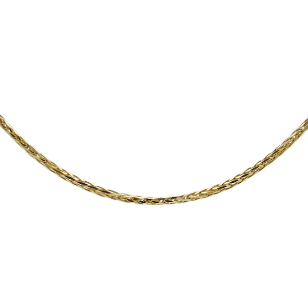 イエローゴールドチェーン スパイクチェーン 50cm 1.0mm 【ペンダント