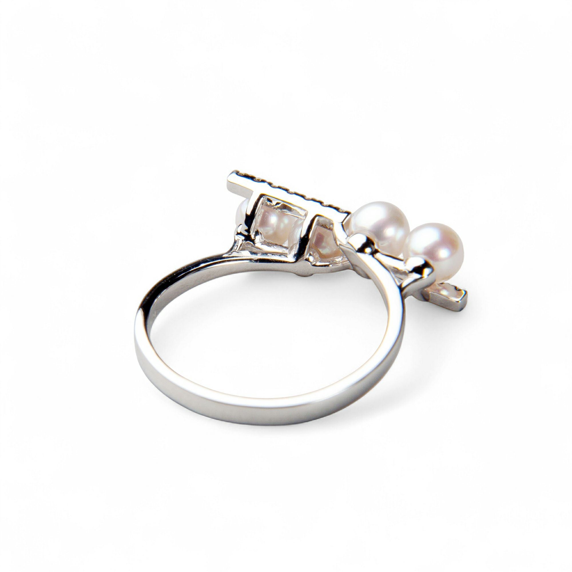 WEB限定】あこや真珠 リング4.0-4.5mm K18WG/K18YG | あこや真珠リング