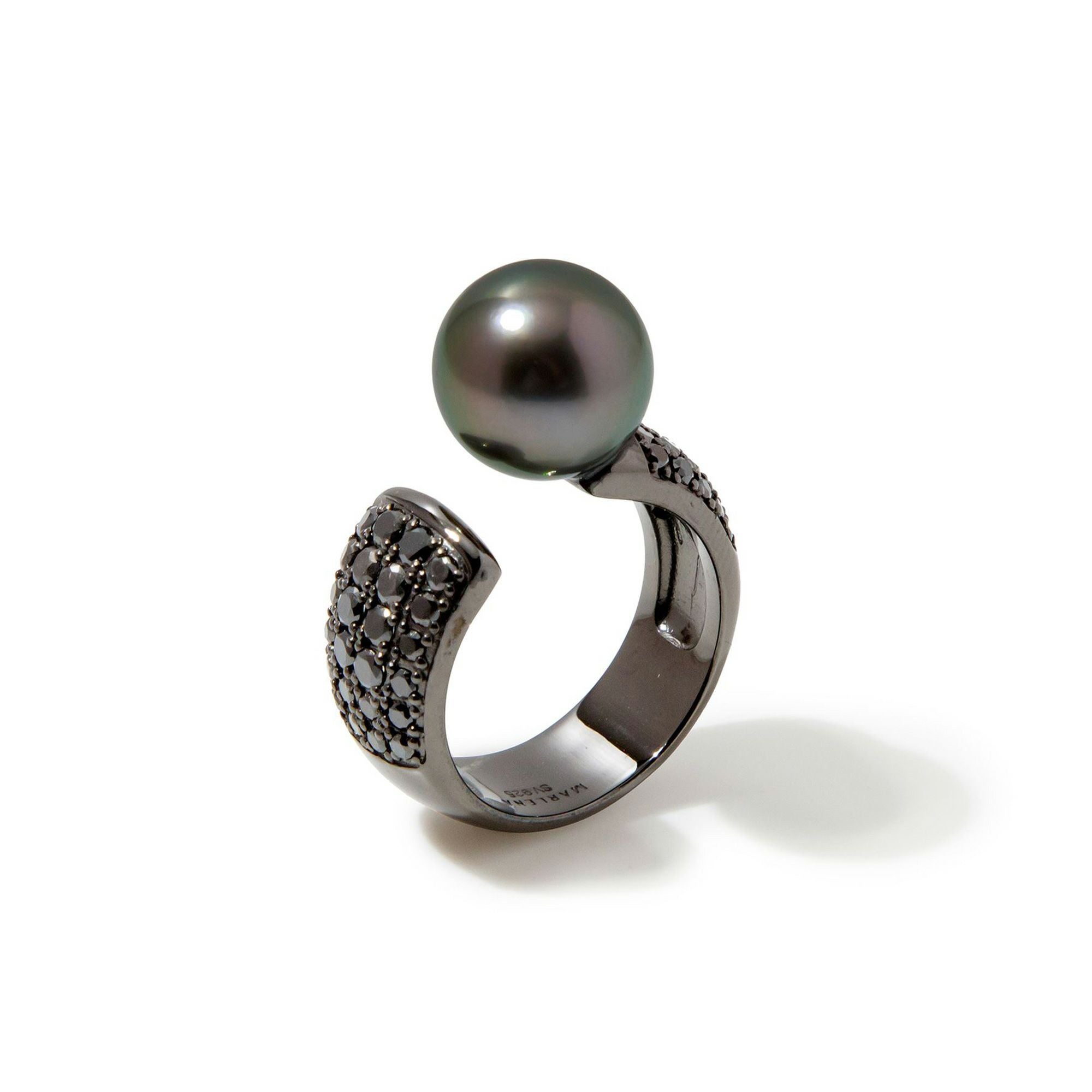 NOIR /Moitie ノワール モワティエリング タヒチ黒蝶真珠 10mmUP SV925