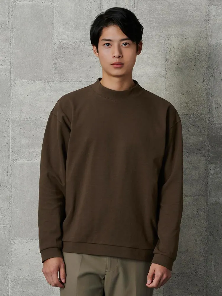 グリーン ポンチ モックネック ロンT ブラウン/グリーン | P.S.FA公式通販