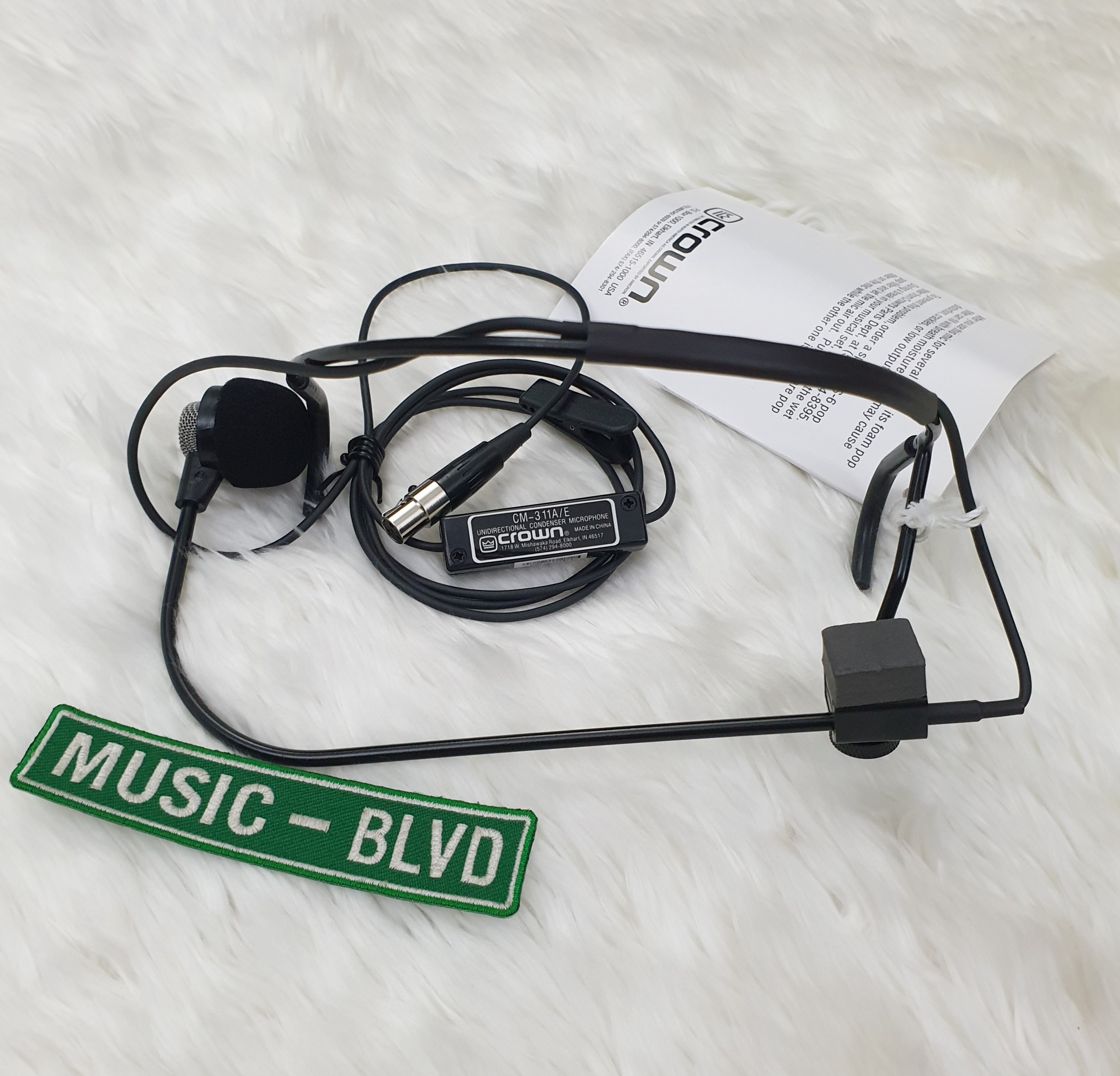 Crown CM311 AESH Headworn Microphone for Shure Wireless - Music