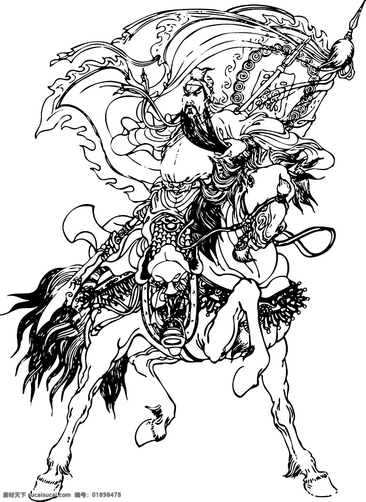 三国关羽武圣素材图片下载-素材编号01898478-素材天下图库