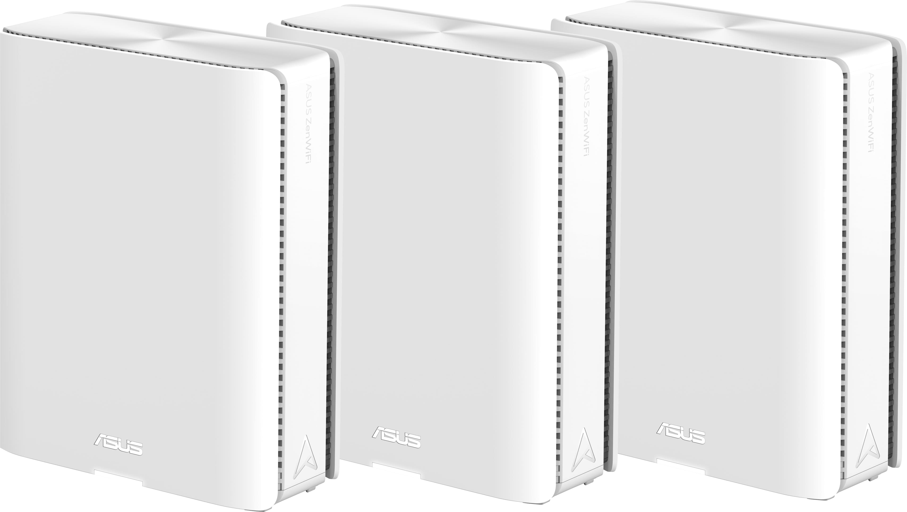ASUS ZenWiFi BE14000 Tri Band Mesh Wi Fi 7 System (3 Pack) White
