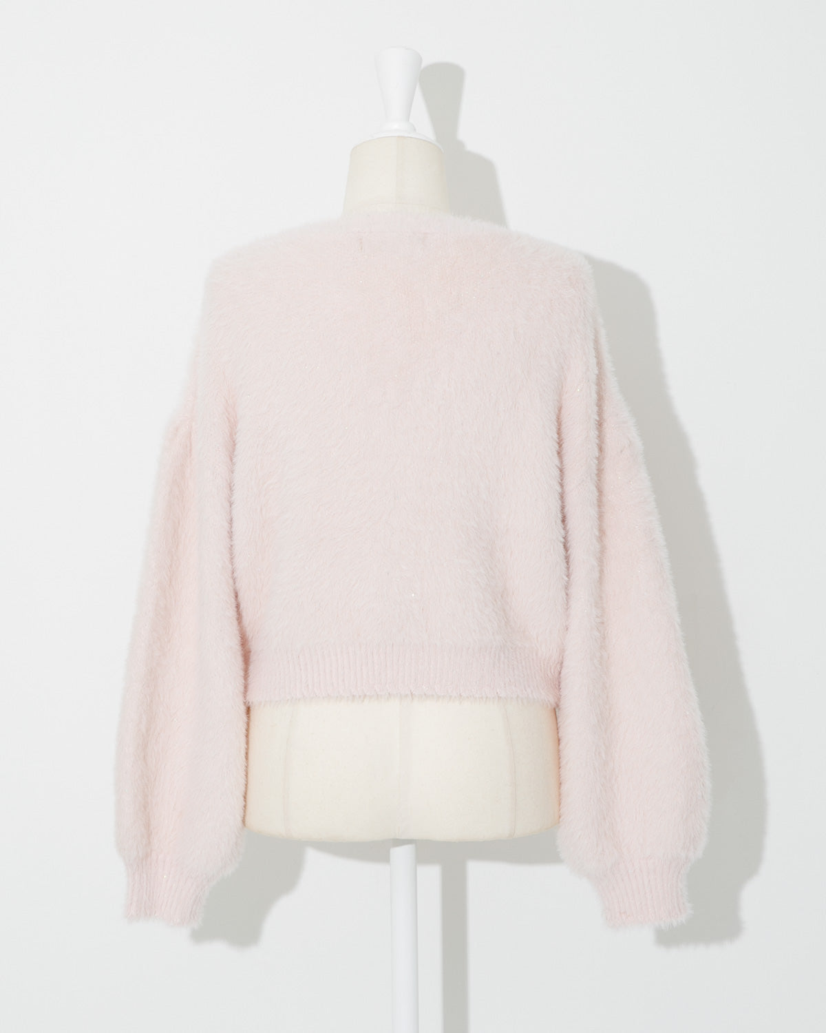 ベロアリボンラメフェザーカーディガン – pium