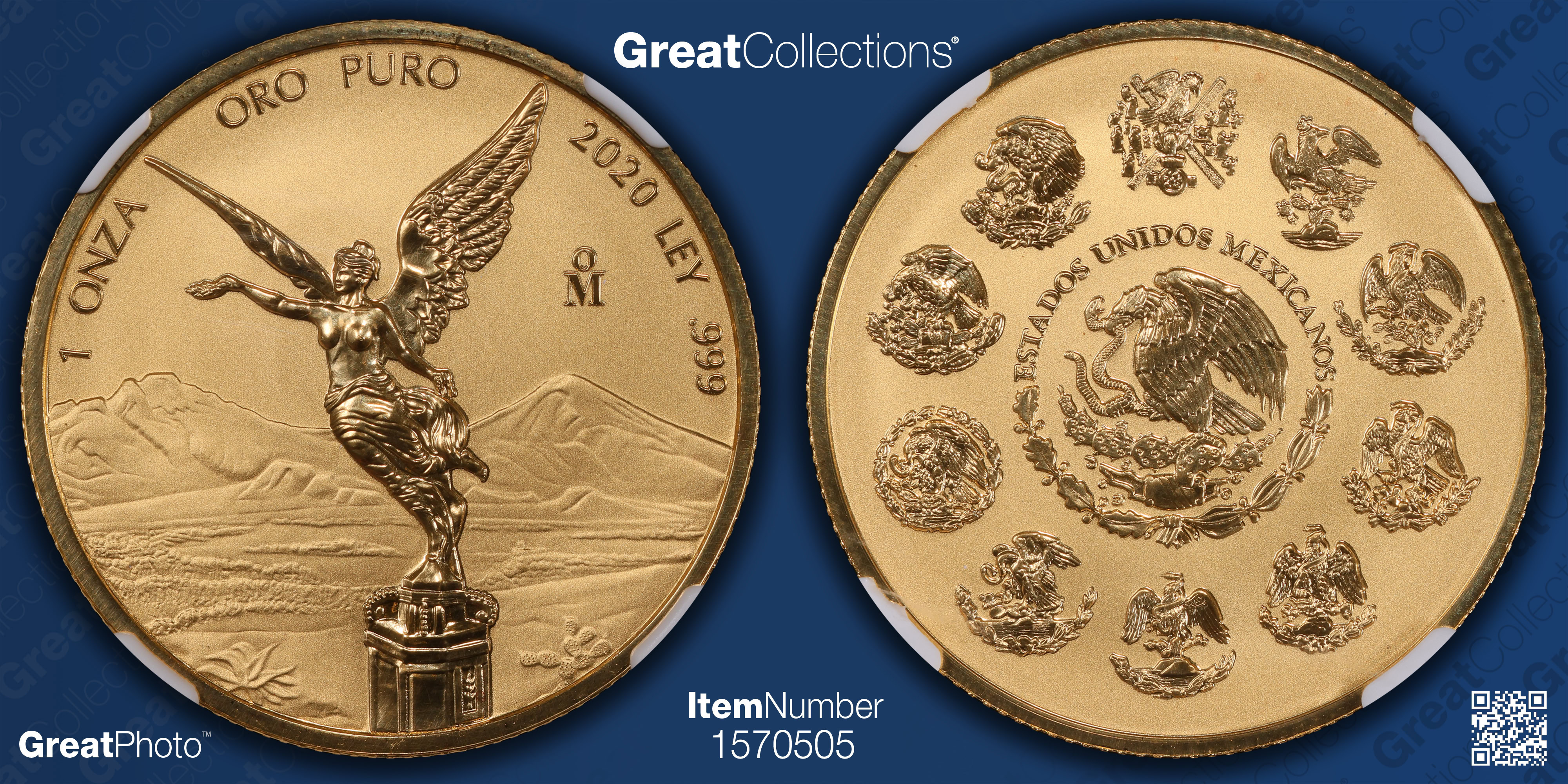 Mexico 2020-Mo Gold Onza Libertad Reverse Proof NGC Proof-70 (AGW