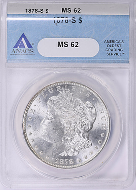 1878-S Morgan Silver Dollar ANACS MS-62 (Item 1994400