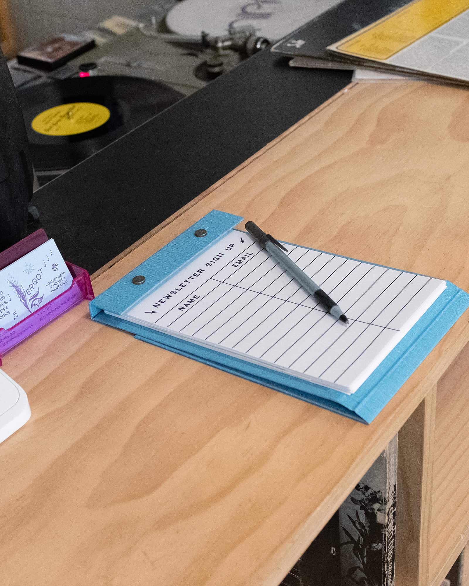 POSTALCO】オールレザースナップパッド A5 ネイビー（リフィル付き）