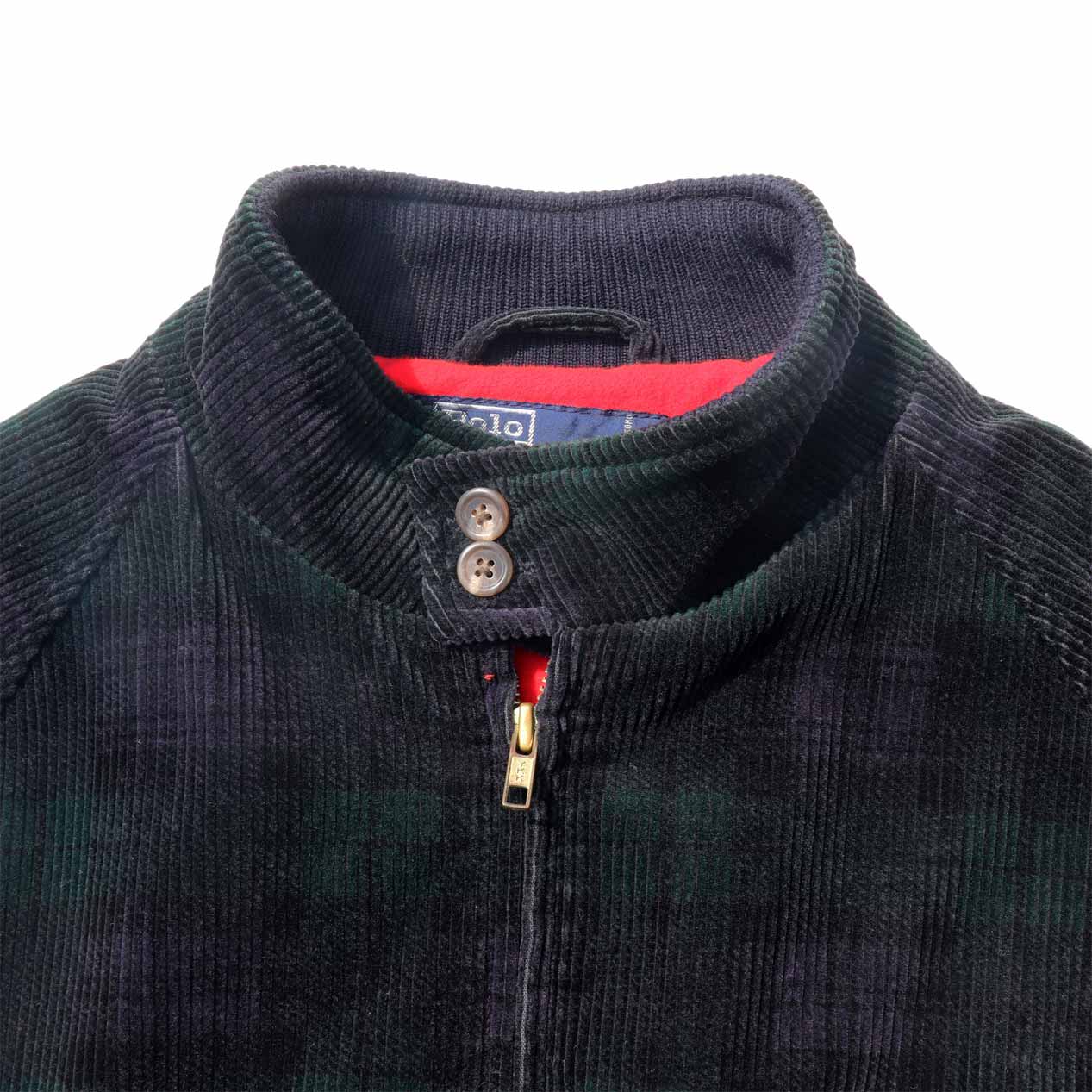 POST JUNK / 90's RALPH LAUREN チェック柄 コーデュロイ ハリントン