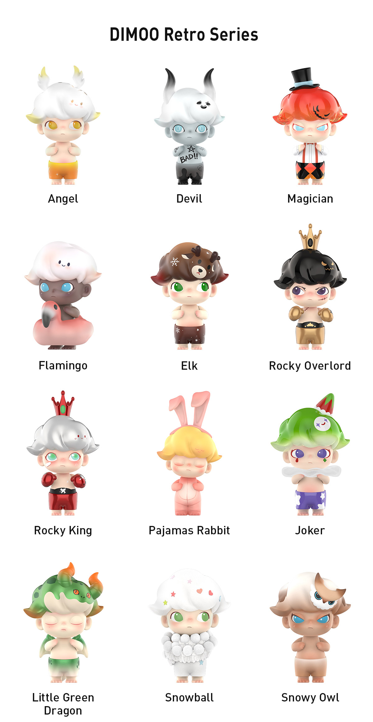 DIMOO Retro Series Figures - POP MART (United States)