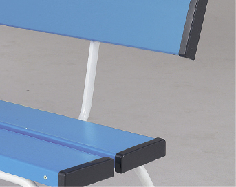 山崎産業株式会社｜樹脂ベンチ（背付）ECO 1800