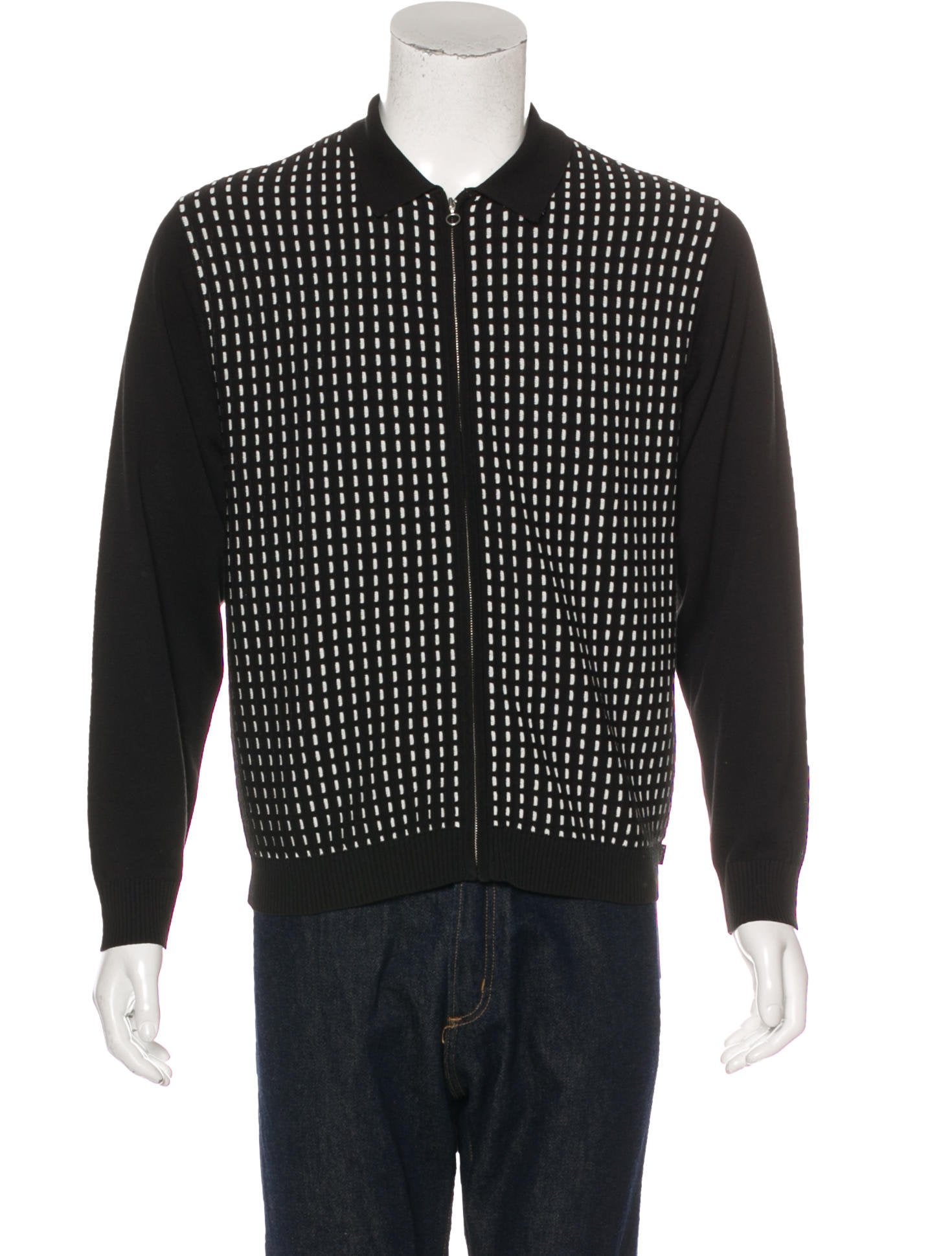 Supreme dashes zip up knit polo 18SS Supreme Dashes Zip Up Knit