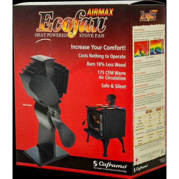 Caframo Ecofan Heat-Powered AirMax Stove Fan - 812AMXBX | Blain's