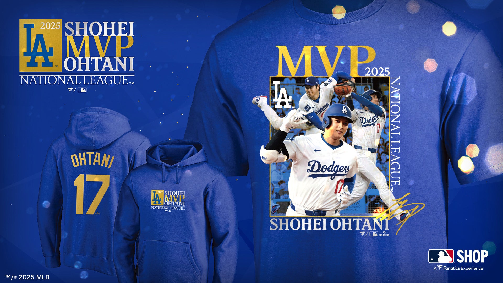 大谷翔平選手『ナショナル・リーグMVP受賞記念グッズ』が登場 | ファナ