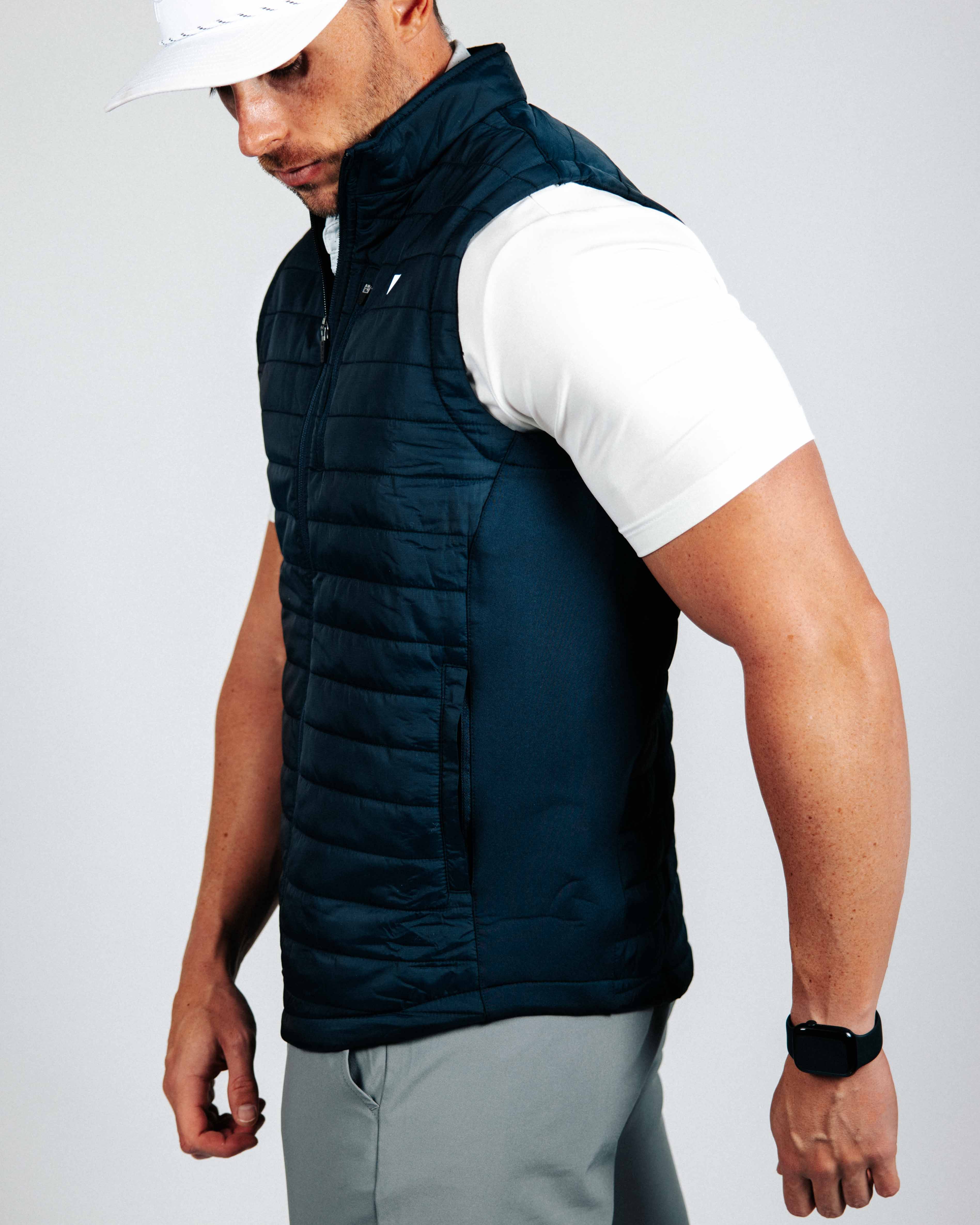 Navy Puff Vest – Primo Golf Apparel